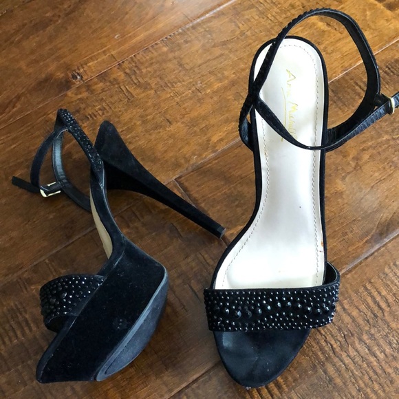 Black , Glitter heels. - Picture 2 of 5